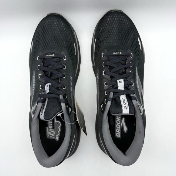 Brooks Womens Ghost 15 GTX Running Sneaker US 12 M EU 44.5 Black WP Athletic NIB - Picture 10 of 13